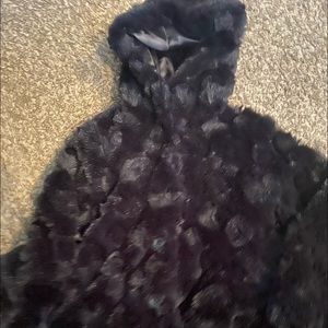 Toddler girls fur coat